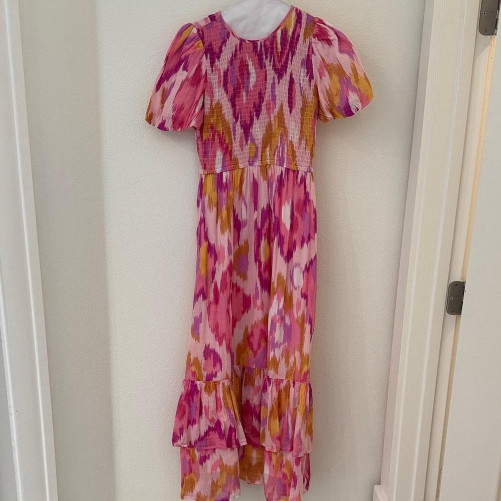 Banjanan Pink and Orange Kids Dress